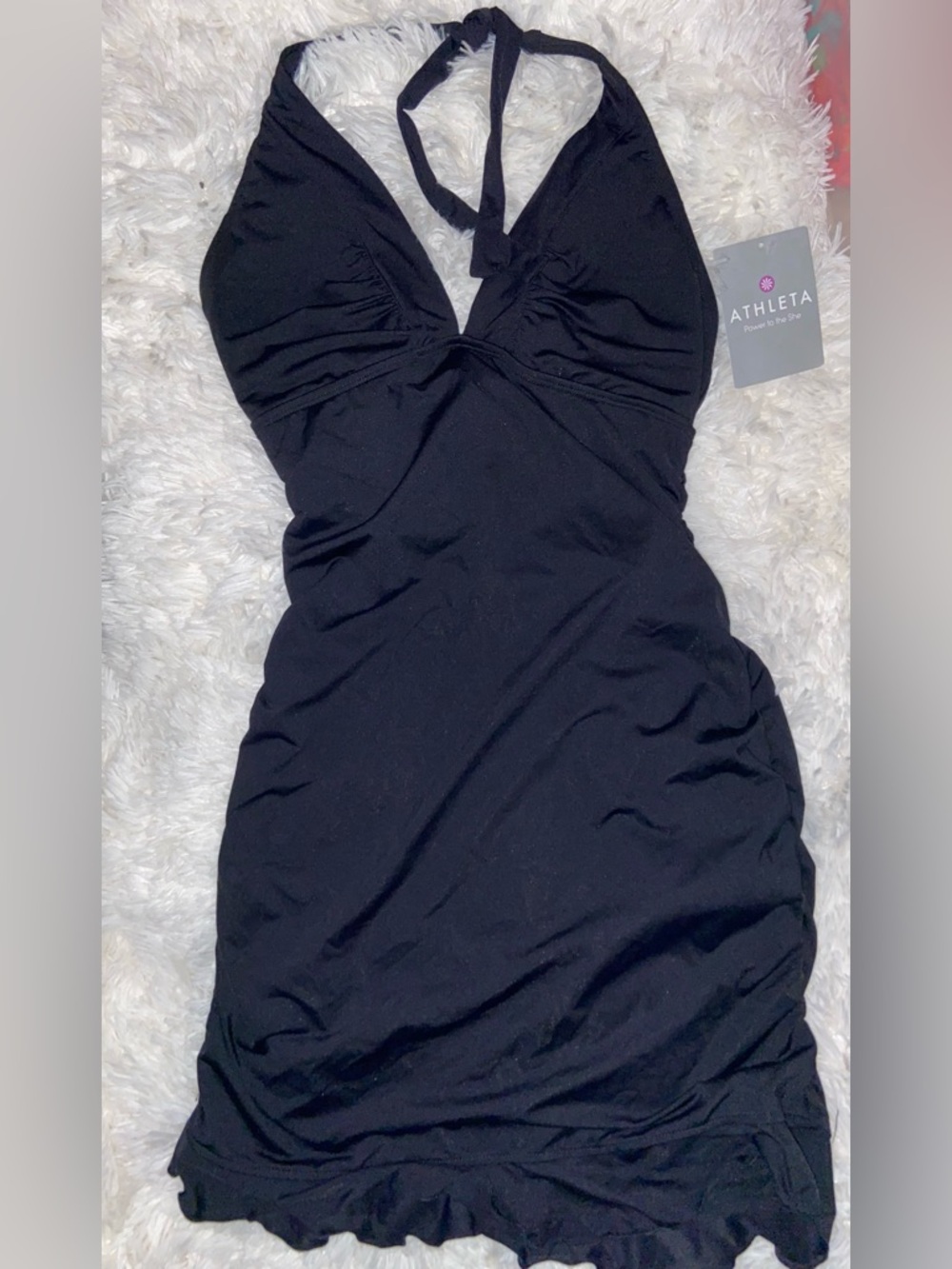 Athleta Halter One-Piece Swimsuit in Black